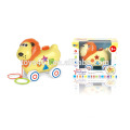 Cute Cartoon Dog Pull Line Toys,Plastic Train With Bell